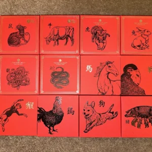 royal mint lunar year 1oz silver proof coins completed set