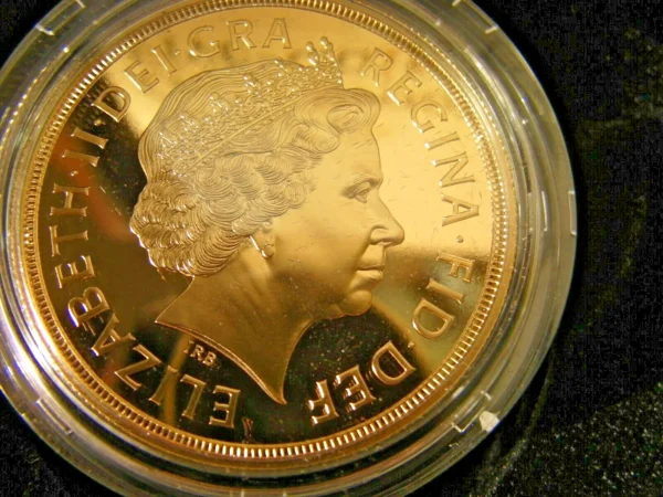 +GOLD PROOF 5 COIN SET 2012  £5.£2,SOV,1/2SOV,1/4SOV MINT AS STRUCK   CERT 291 - Image 7