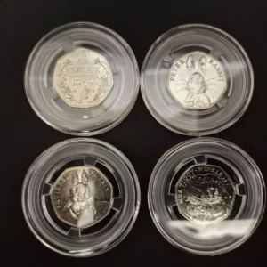 EXTREMELY RARE BEATRIX POTTER 2016 50P COINS SET OF 4 GREAT CONDITION