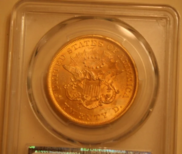 1851 $20 GOLD DOUBLE EAGLE PCGS SECURE MS-61 EXTREMELY NICE EYE APPEAL FOR MS-61 - Image 6