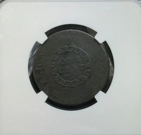 1793 Flowing Hair Chain Large Cent "AMERICA" NGC Fine, Nice Tough Date - Image 4
