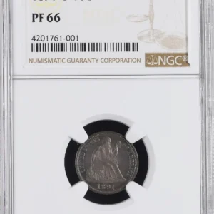 UNIQUE Branch Mint Proof 1891-O Seated Liberty Dime NGC PF 66 Listed in Red Book