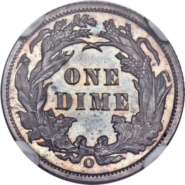 UNIQUE Branch Mint Proof 1891-O Seated Liberty Dime NGC PF 66 Listed in Red Book - Image 4