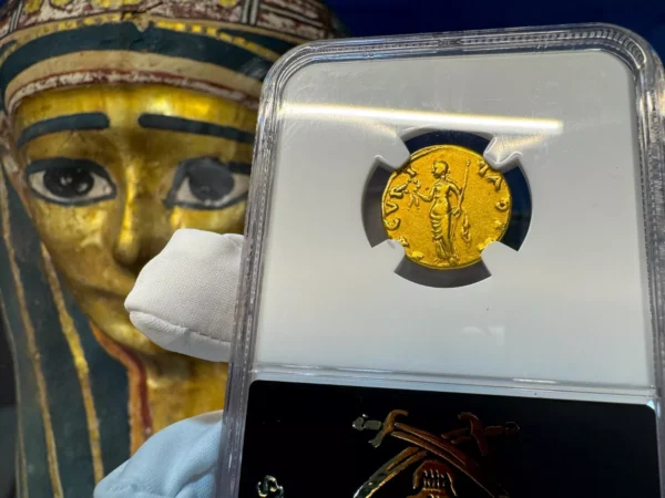 ROMAN EMPIRE "OTHO" AUREUS 69AD NGC CH VF 4X3 ANCIENT GOLD COINS CAESAR AUGUSTUS - Image 4