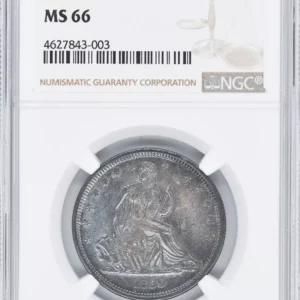 1839 LIBERTY SEATED 50C NGC MS 66