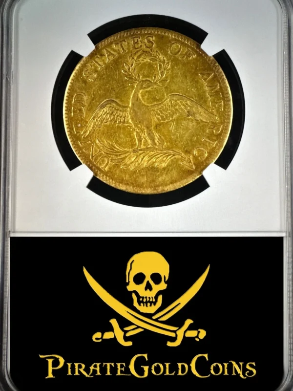 U.S. 1795 $10 13 LEAVES NGC 55 LIBERTY BUST UNITED STATES GOLD COIN - Image 2