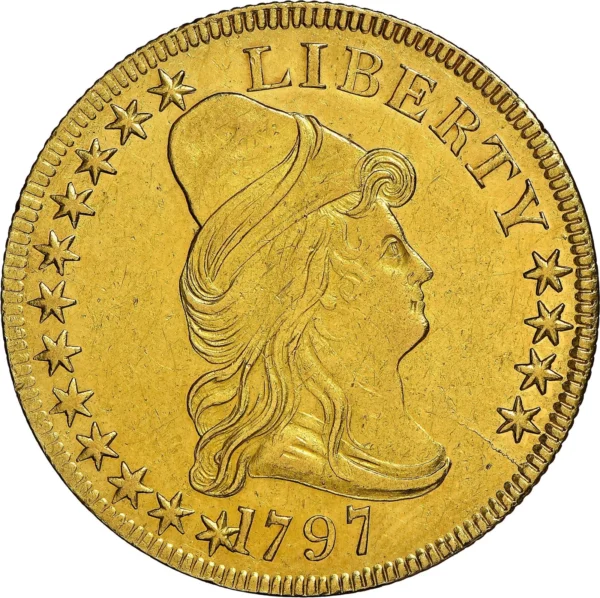 1797 DRAPED BUST $10 NGC AU 58 - Image 3
