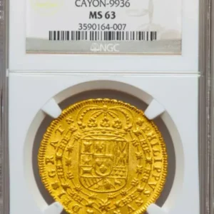 SPAIN 1712 GOLD 8 ESCUDOS FINEST KNOWN DOUBLOON COIN TREASURE SHIPWRECK PIRATE