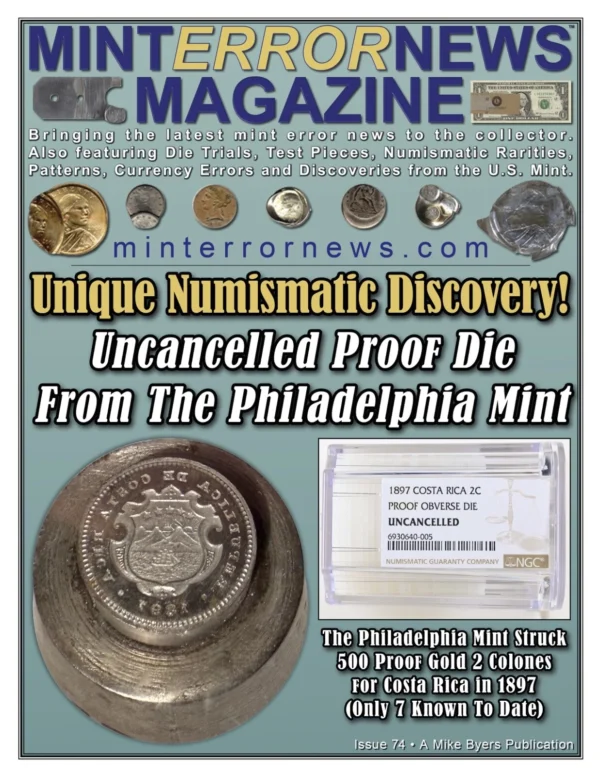 UNIQUE Uncancelled Obv Die Philadelphia Mint Costa Rica Proof Gold 2 Colones NGC - Image 4