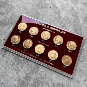 10 x Denmark 20 Kroner Gold Coin Set