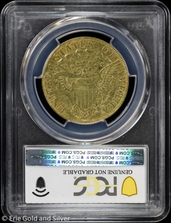 1799 $10 Capped Bust Gold Eagle PCGS Genuine XF Detail | Large Stars Obverse - Image 2