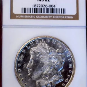 MORGAN SILVER DOLLAR 1893 CC NGC MS 62+++ OLDER HOLDER BORDERLINE PL RARE CAMEO!